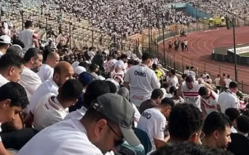 مشاهد لـ جماهير الزمالك من ستاد القاهرة قبل انطلاق مباراة بلوزداد
